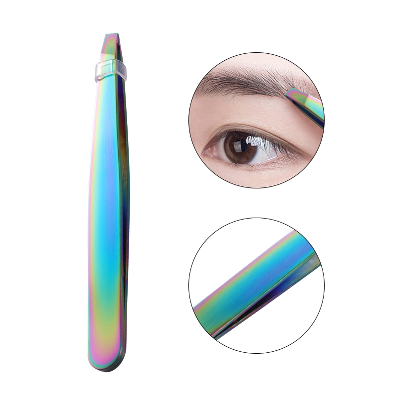 Beauty Makeup Women - Stainless Steel Plated Color Eyebrow Tweezer