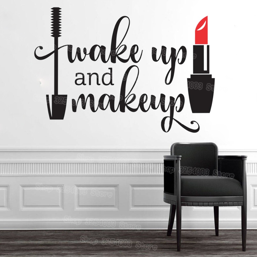 Beauty & Makeup Katia Di Paola - Wake Up and Makeup Vinyl Wall