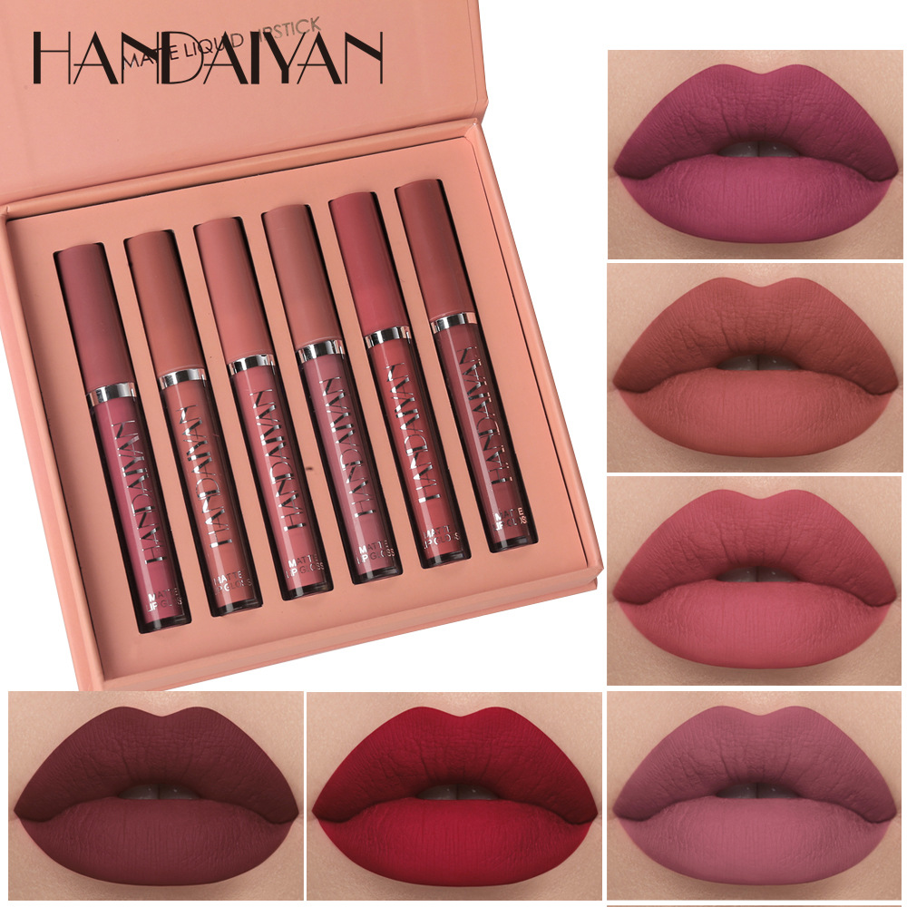 Beauty Makeup Women - HANDAIYAN 6Pcs Liquid Velvet Matte Lip