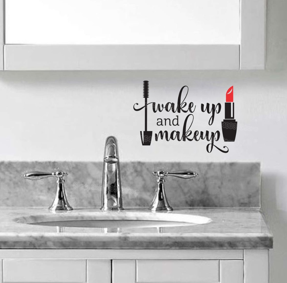 Wake Up and Makeup Vinyl Wall  - огляд і ціна Beauty & Makeup Katia Di Paola