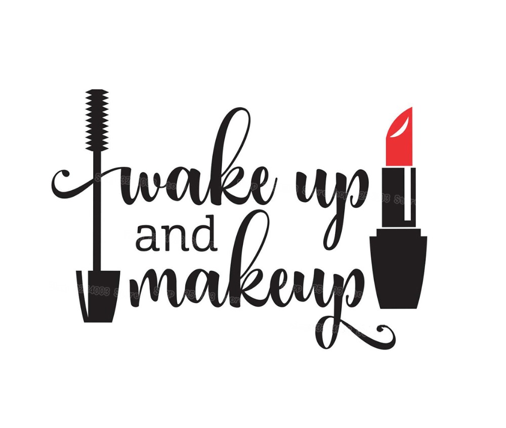 Wake Up and Makeup Vinyl Wall  - огляд і ціна Beauty & Makeup Katia Di Paola